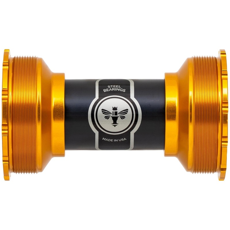 Chris King ThreadFit T47 24i Bottom Bracket Black 86-92mm - Steel Bearings