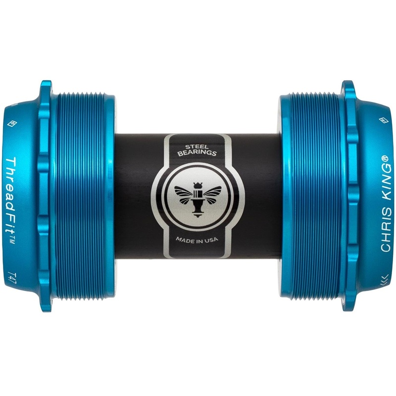 Chris King ThreadFit T47 24x Bottom Bracket Black 68-73mm - Steel Bearings