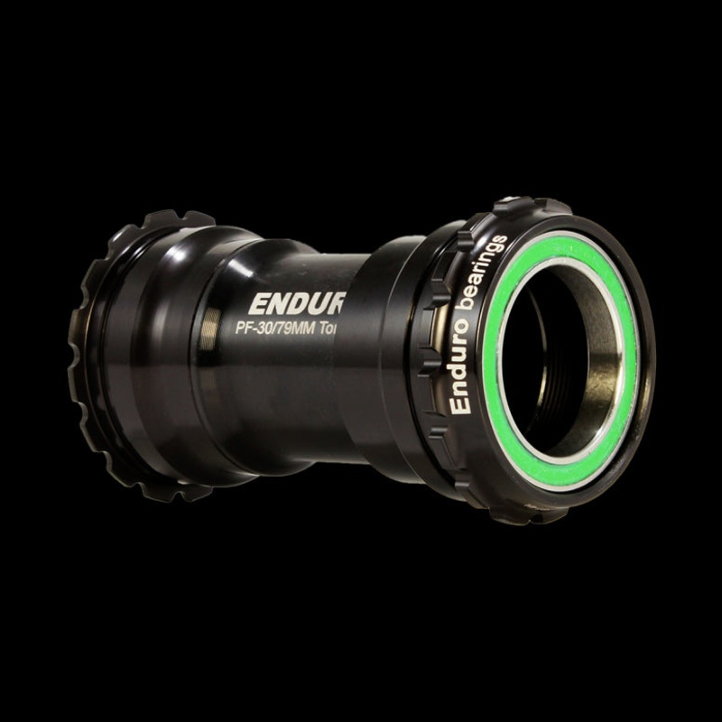 Enduro Bearings BBRIGHT TorqTite Stainless Steel Bottom Bracket 30mm Black 30mm 440C Stainless Steel