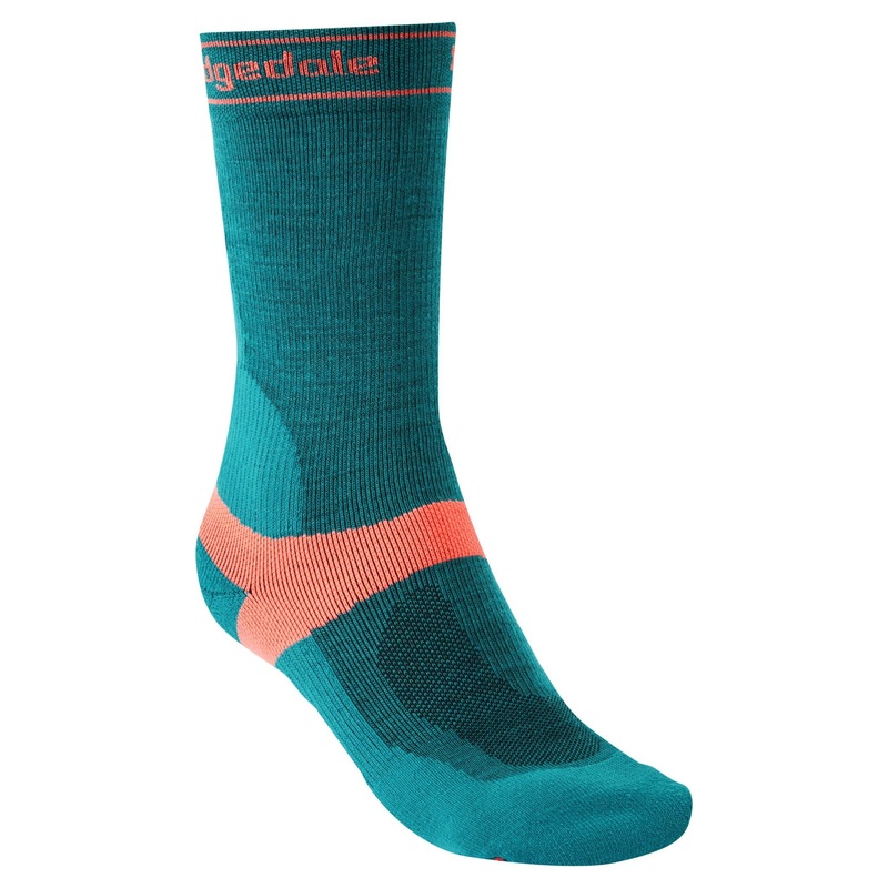 Bridgedale Mid-Weight Women's Merino MTB Socks Teal S: UK 3-4.5