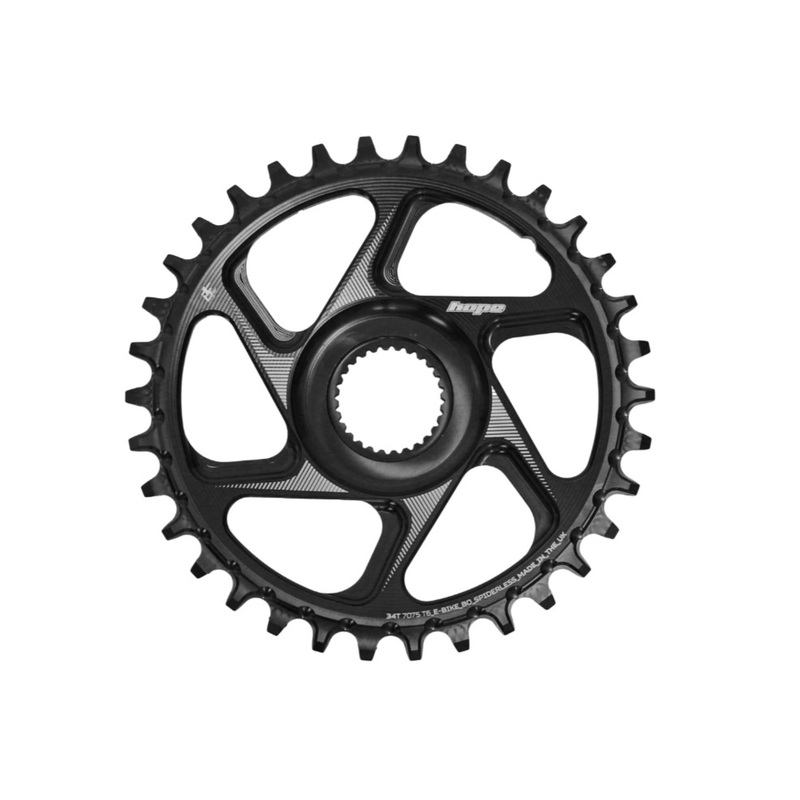 Hope R22 E-Bike Spiderless Retainer Ring - Bosch Gen 4 (52mm) Black 34T