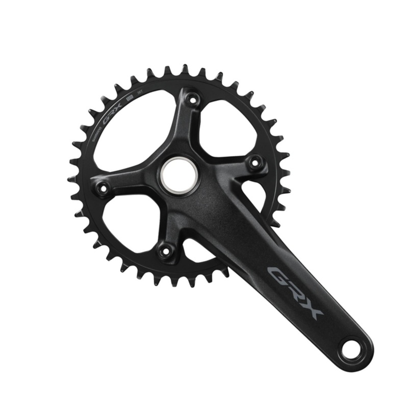 Shimano GRX FC-RX610 Single 12-Speed Chainset Black 165mm 38T