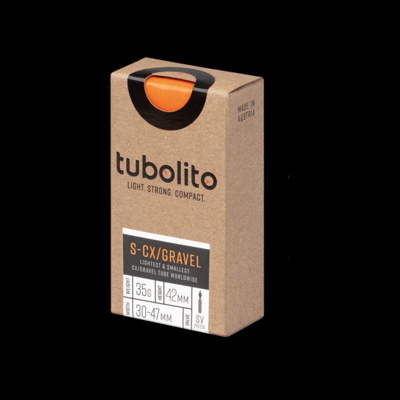 Tubolito S-Tubo CX/Gravel Inner Tube Neon Orange 700x30-47 60mm Presta