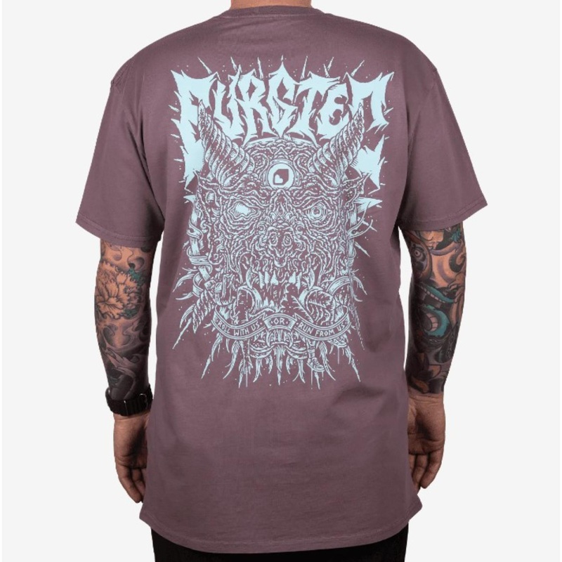 Burgtec Roll With Us Faded T-Shirt Mauve S