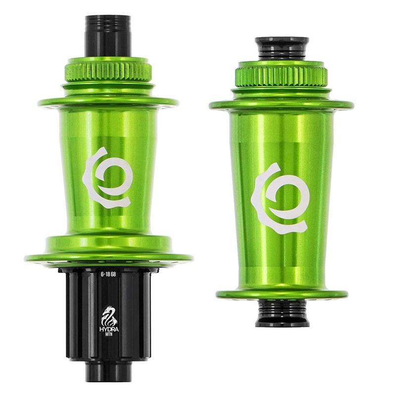 Industry Nine Hydra Classic 28h Center Lock Lime Hubset Lime 15x110 & 12x148 - 28H - XD