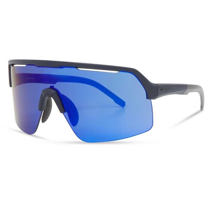 Madison Crypto Air Ink Navy Sunglasses - 3 Lens Pack - Blue Mirror / Amber / Clear Ink Navy