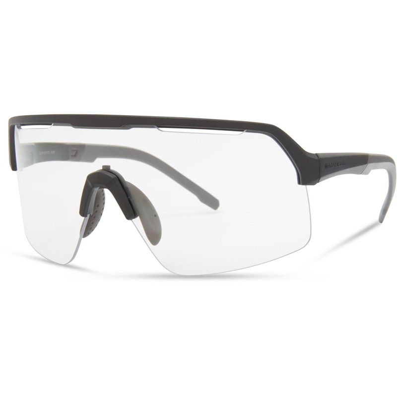 Madison Crypto Air Matt Black Sunglasses - Clear Lens Matte Black