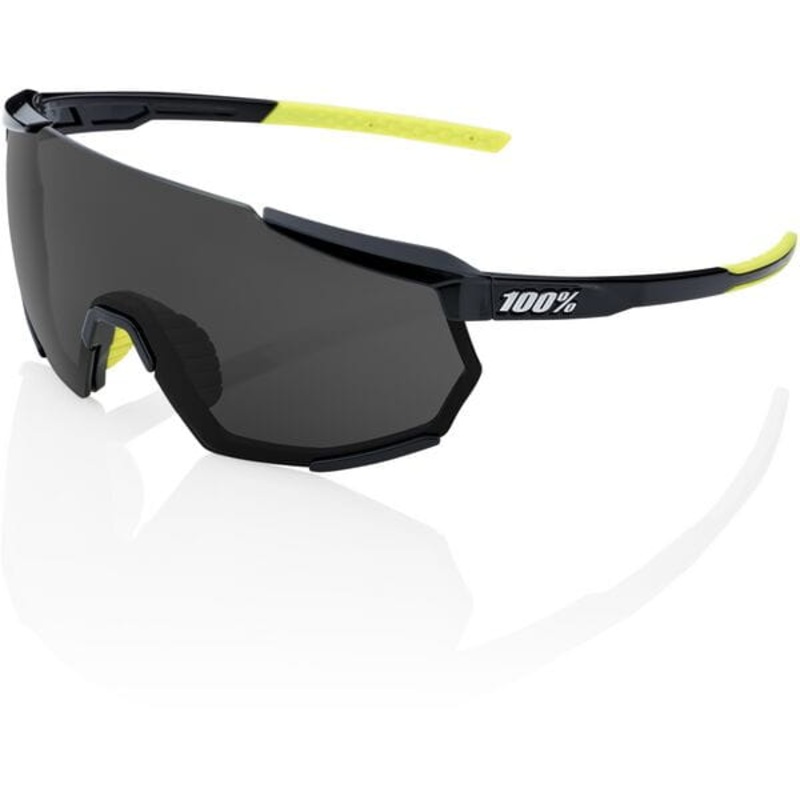 100% Racetrap 3.0 Glasses Matt Black / Gloss Smoke