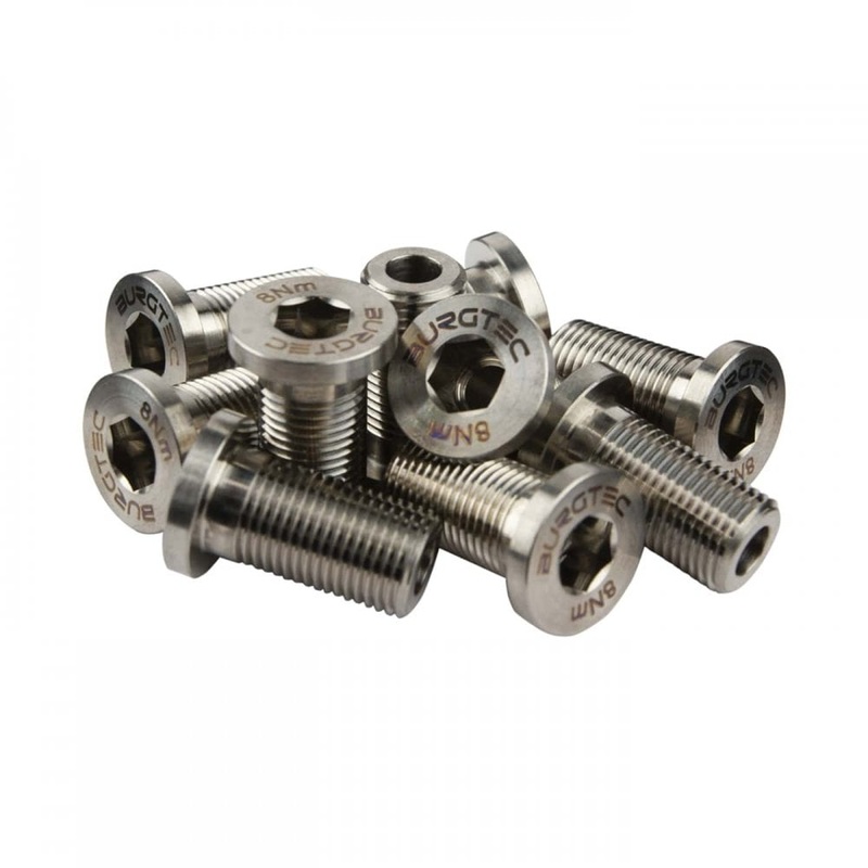 Burgtec Evil Flip Chip + Bone Link Titanium Single Bolt Single