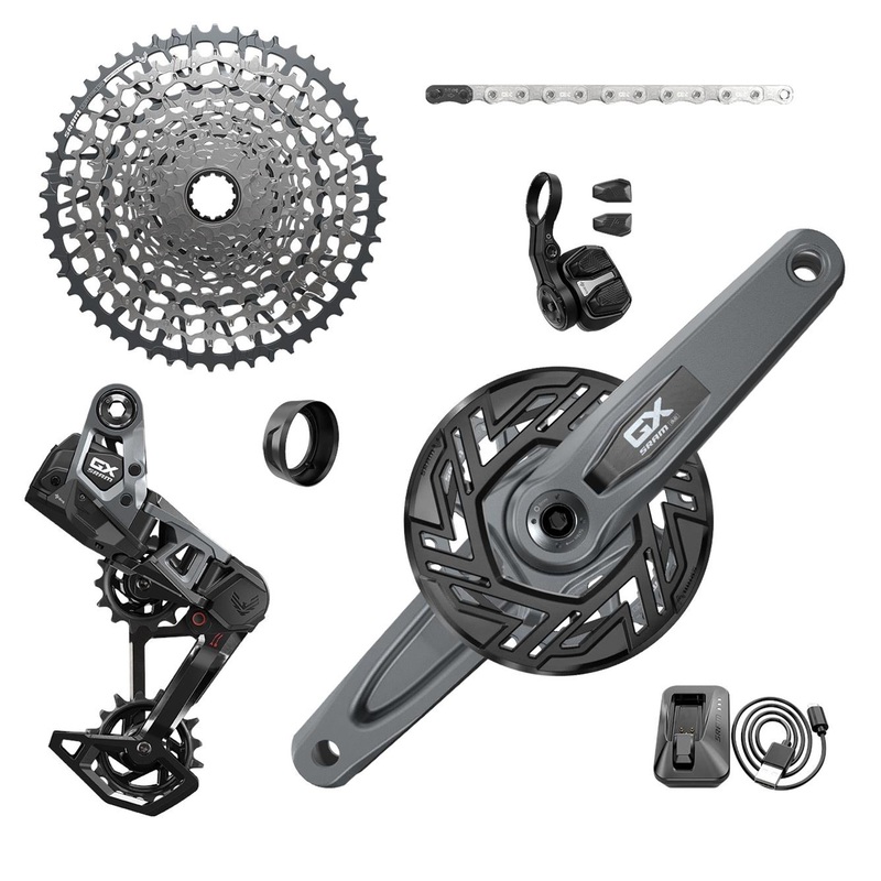 SRAM GX T-Type Eagle E-MTB Bosch Transmission AXS Groupset Dark Polar Grey Bosch 160mm ISIS