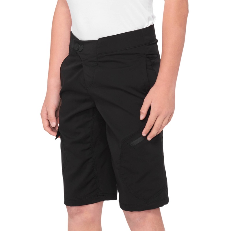 100% Ridecamp Youth Shorts Black 22