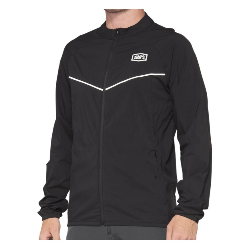 100% Corridor Stretch Windbreaker Black S