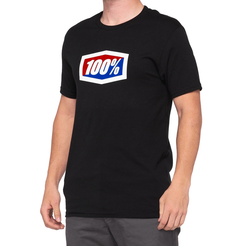 100% Official Short Sleeve Tee Black S