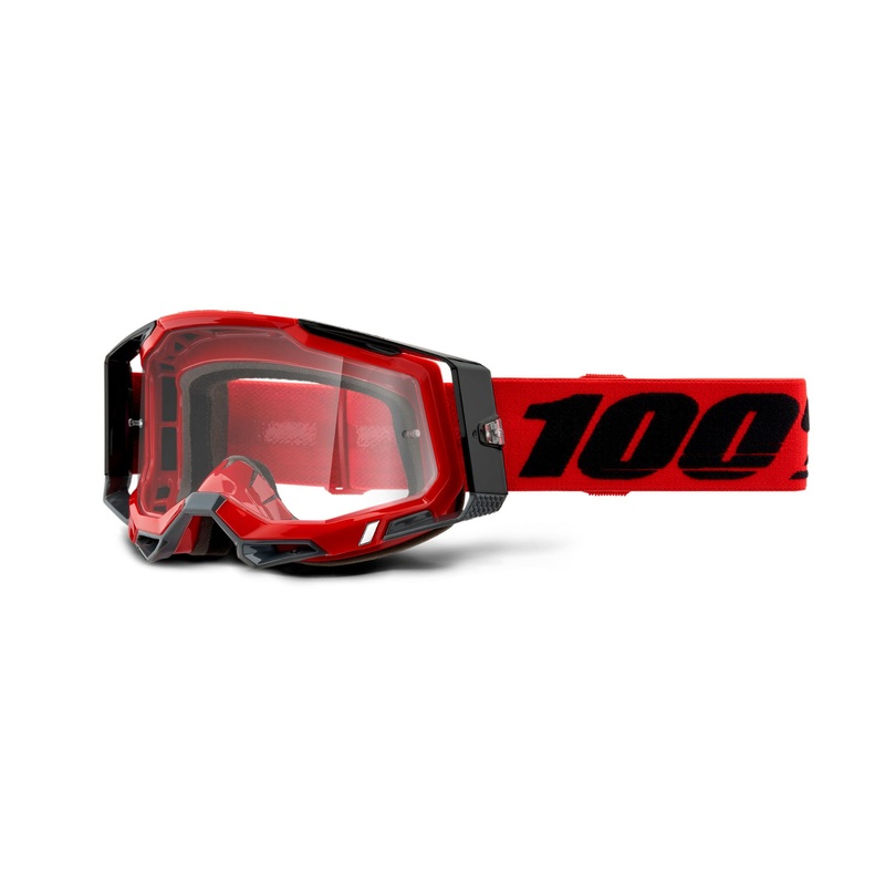 100% Racecraft 2 Goggles Black / Clear Lens