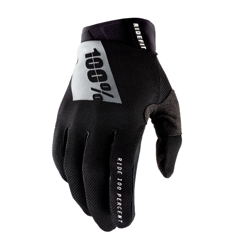 100% Ridefit Gloves Black/White S