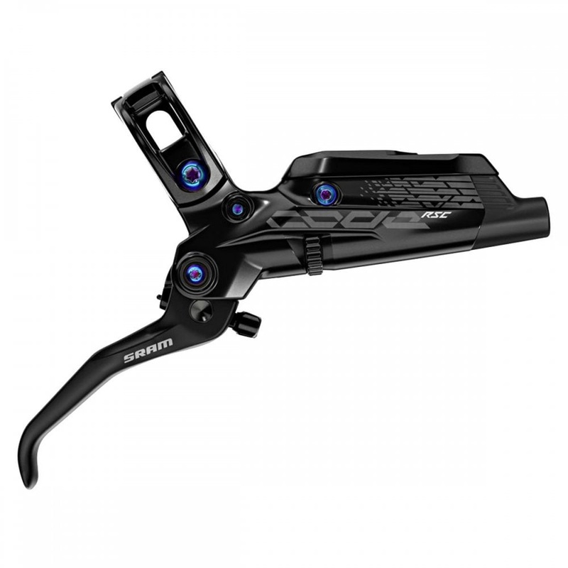 SRAM Code RSC Disc Brake with Rainbow Hardware A1 Black Front