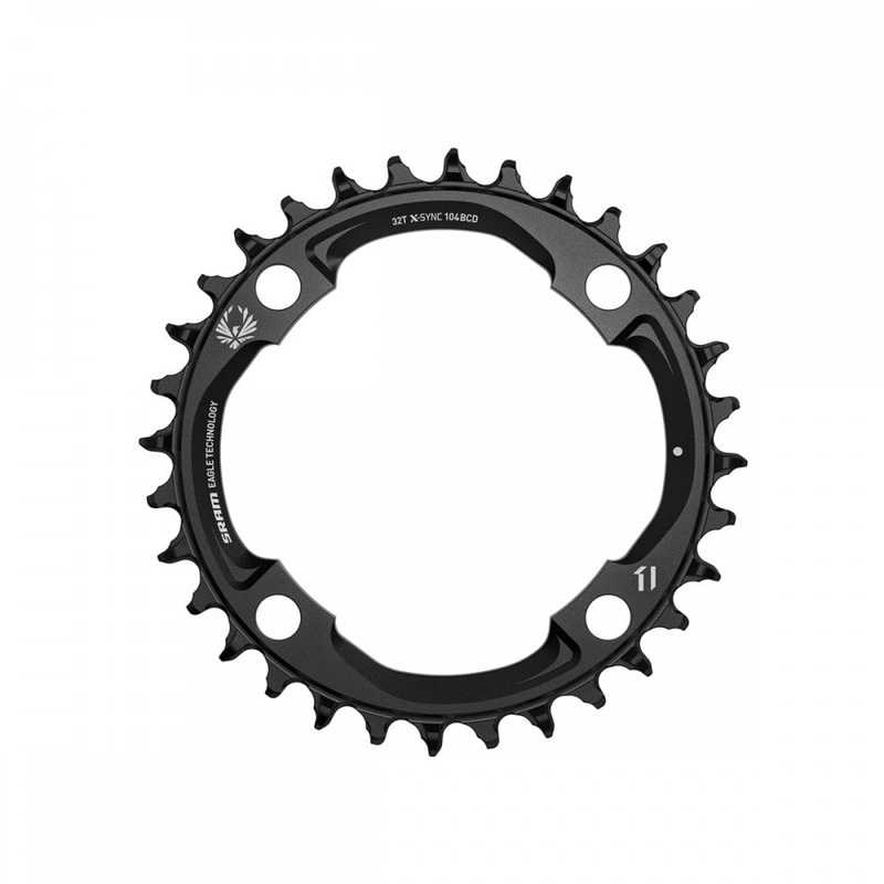 SRAM X-Sync 2 12-Speed Eagle 104BCD Alloy Chainring Black 32T