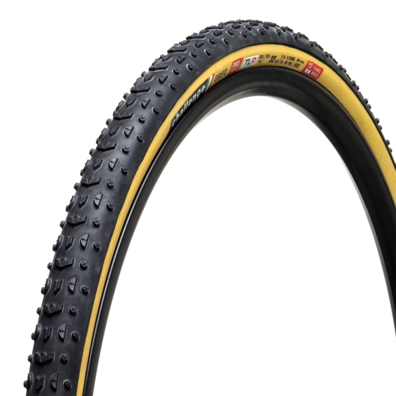 Challenge Grifo Pro Handmade TLR Cyclocross Tyre Brown 700x33