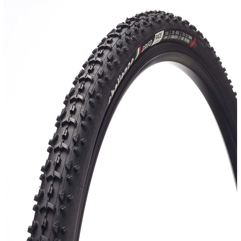 Challenge Grifo Race Vulcanised Clincher Cyclocross Tyre Black 700x33
