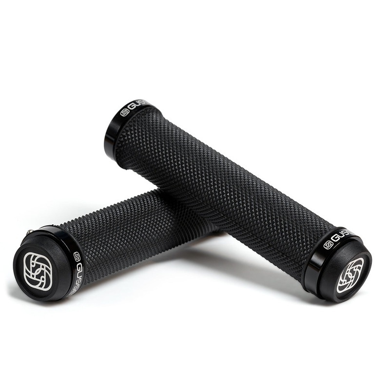 Gusset Double File Lock-On Firm Grips Black 135mm