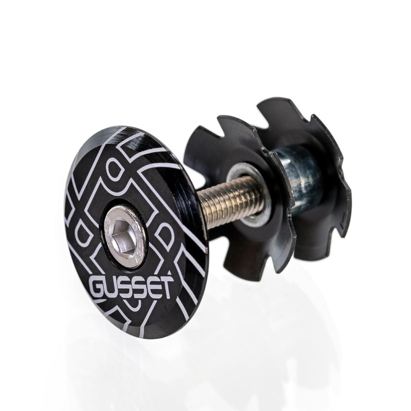 Gusset Head-Boy Ahead Cap Black 11/8"