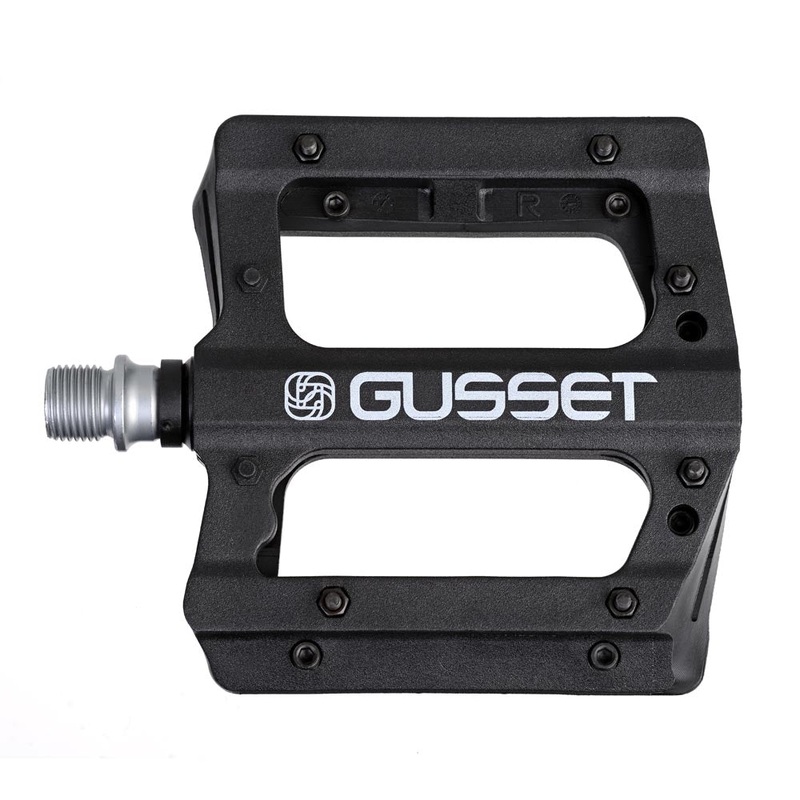Gusset Merge Pedals Black 9/16"