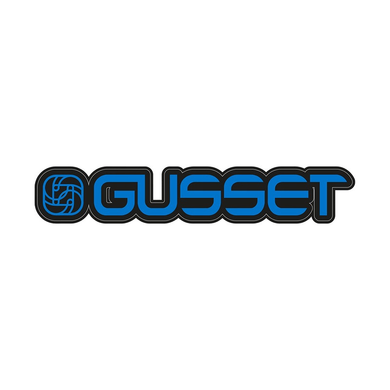 Gusset S2 Handlebar Decals Blue One