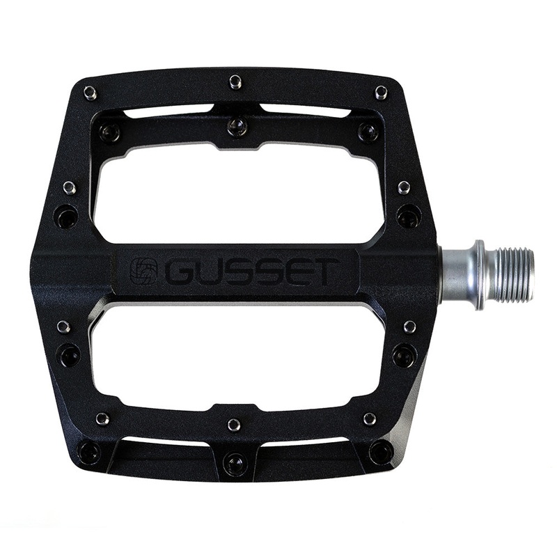 Gusset Slim Jim CNC Pedals Stealth Black 9/16"