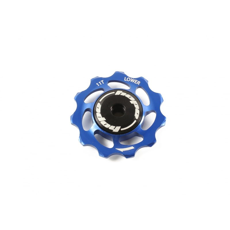 Hope 11 Tooth Jockey Wheel - Complete Lower Blue