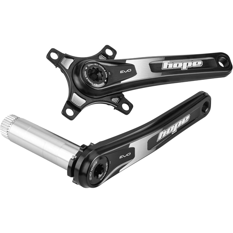 Hope Evo Crankset - Double Spider Black 175mm 68/73mm