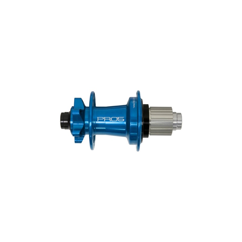 Hope Pro 5 Rear Hub 6-Bolt - Blue Blue 32H Superboost 157 x 12mm - Shimano Microspline