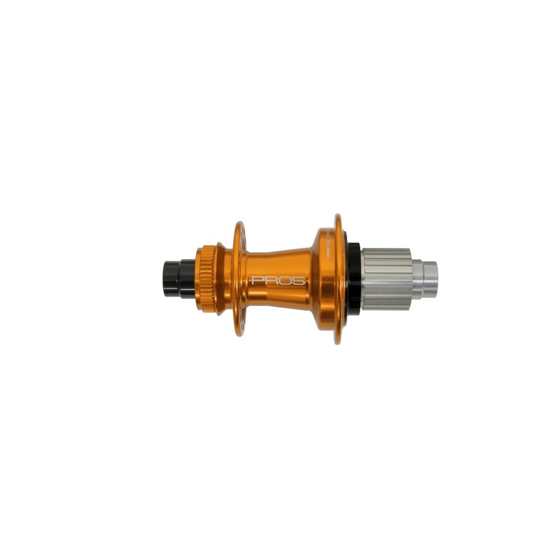 Hope Pro 5 Rear Hub Centre Lock - Orange Orange 32H 142 x 12mm - Shimano Microspline