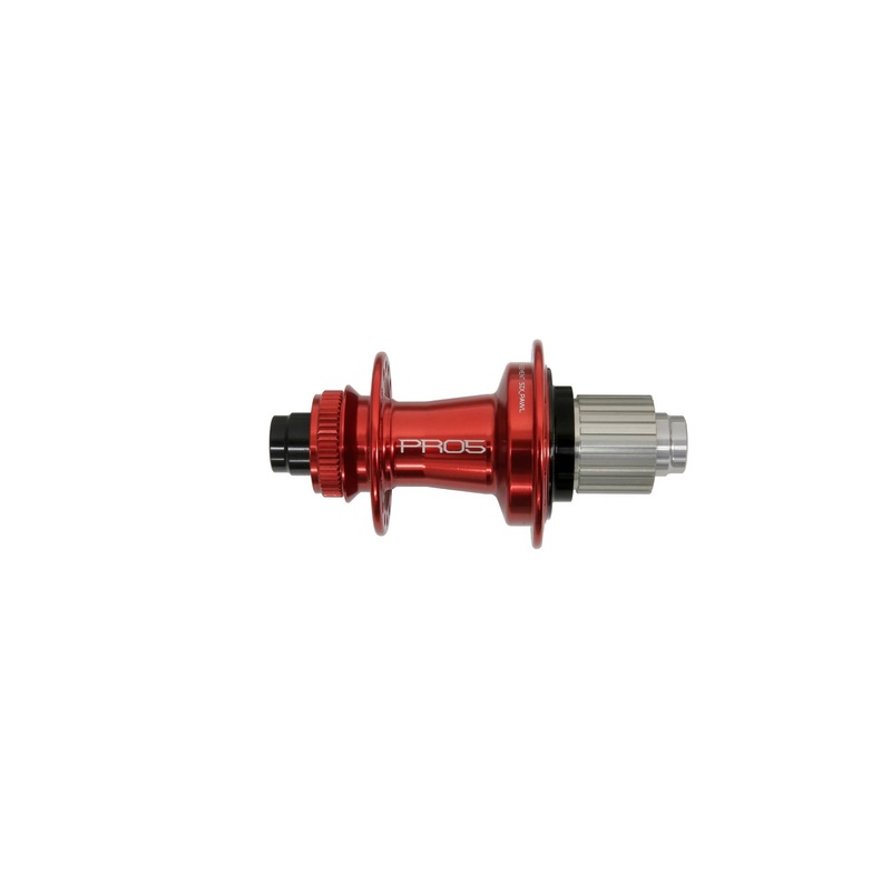 Hope Pro 5 Rear Hub Centre Lock - Red Red 24H 135 x 12mm - Shimano Microspline
