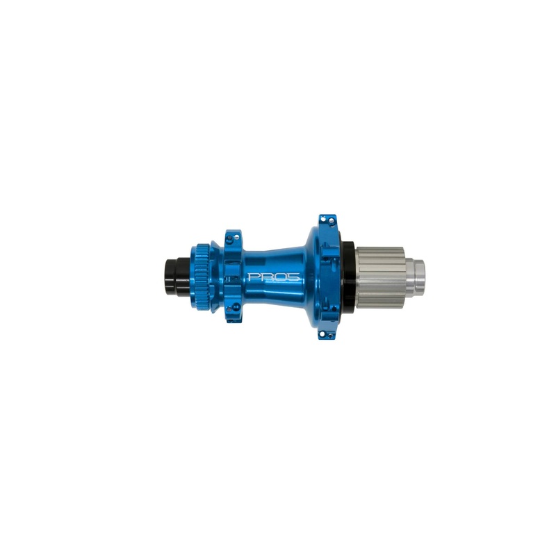Hope Pro 5 Rear Hub Straight Pull - Blue Blue 24H 135 x 12mm - Shimano Microspline