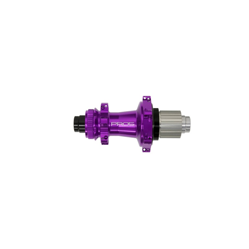 Hope Pro 5 Rear Hub Straight Pull - Purple Purple 24H 135 x 12mm - Shimano Microspline