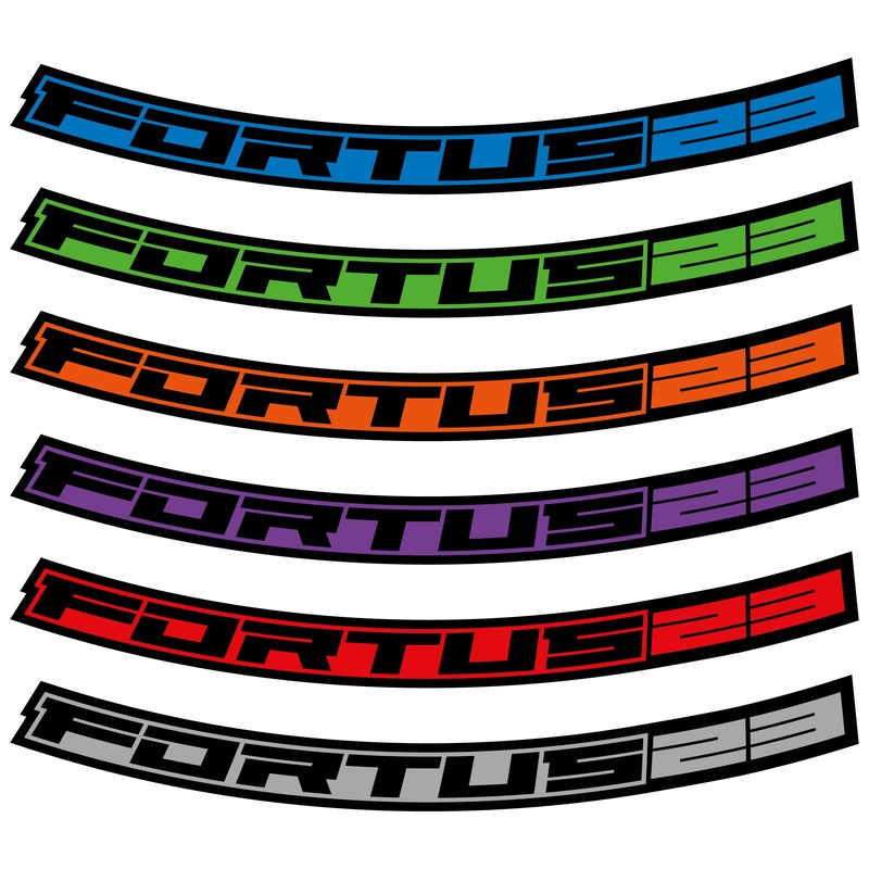 Hope Fortus 23 Rim Decal Kits Black 27.5