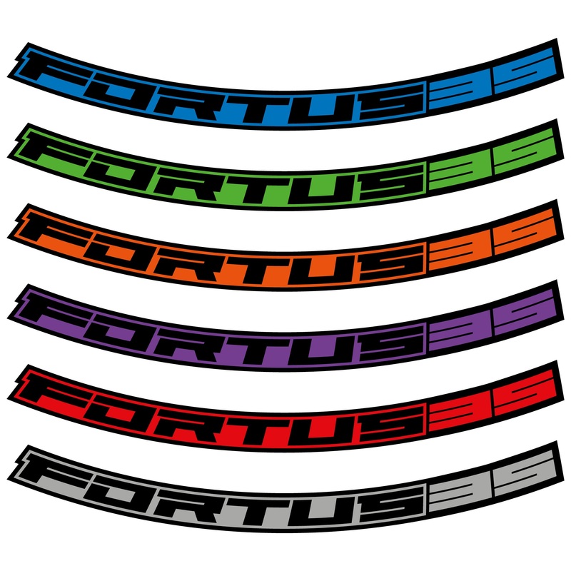 Hope Fortus 35 Rim Decal Kit Black 27.5