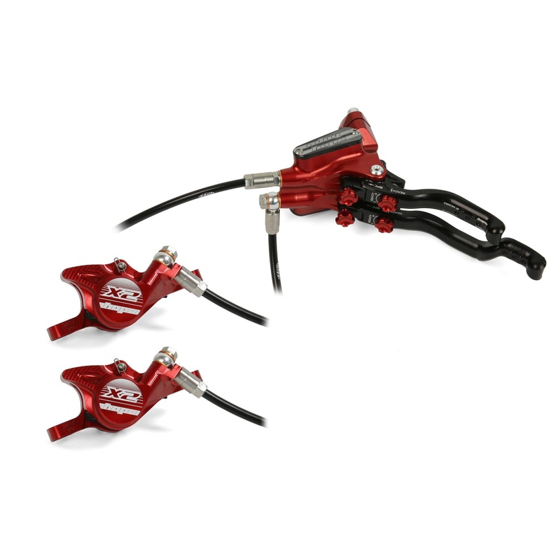 Hope Tech 3 X2 Duo Disc Brake Red Left Hand