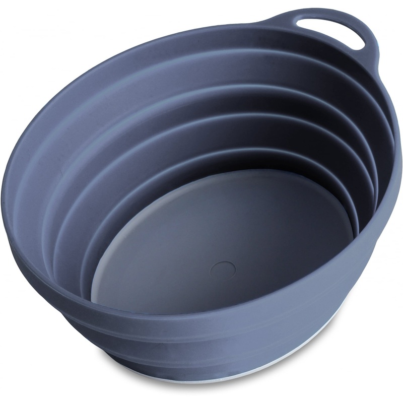 Lifeventure Silicone Ellipse Bowl Grey One Size
