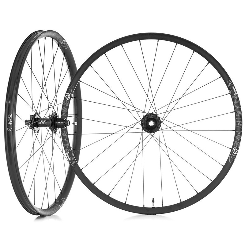 Industry Nine 1/1 Enduro 27.5" Center Lock Wheelset Black 15x110 & 12x148 HG