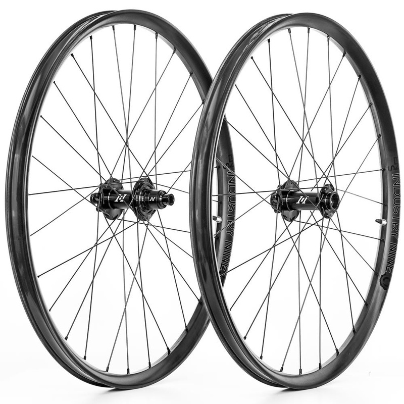 Industry Nine 1/1 Enduro Carbon 27.5" Center Lock Wheelset Black 15x110 & 12x148 HG