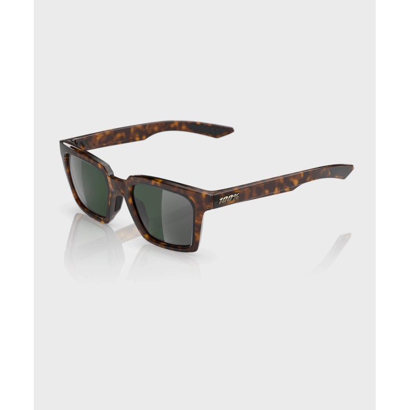 100% Erba Glasses Gloss Havana / Gold Mirror Lens
