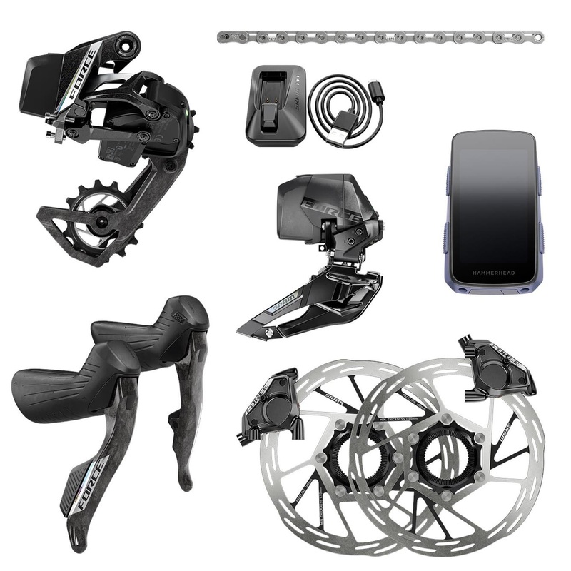 SRAM Force AXS 2X E1 Groupset with Hammerhead Karoo Black
