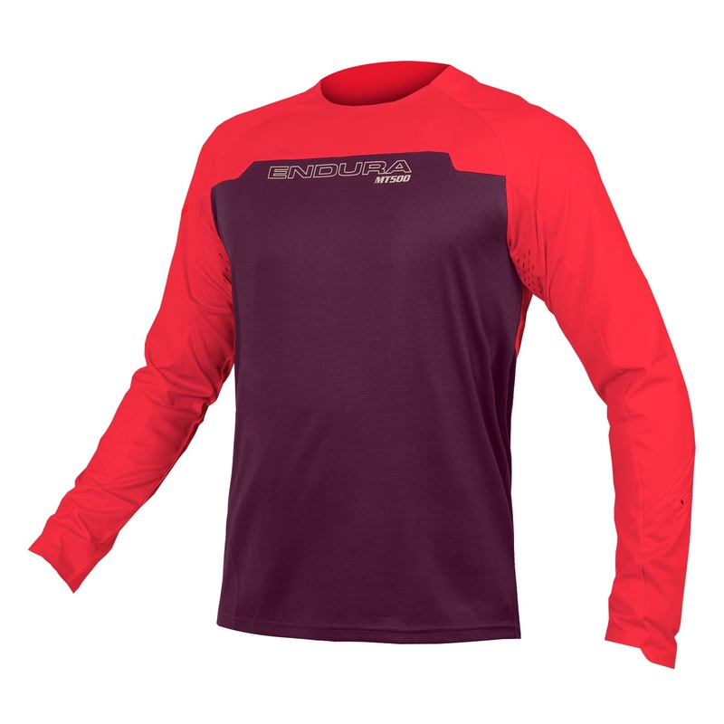 Endura MT500 Burner L/S Jersey Aubergine S