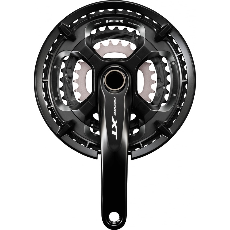 Shimano Deore XT FC-T8000 Deore XT Triple Chainset 10-Speed, with ChainGuard Black 175mm