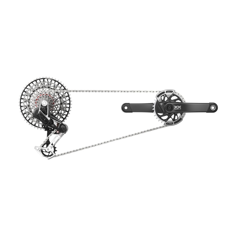 SRAM XX Eagle AXS Transmission Powermeter Groupset Black 165mm