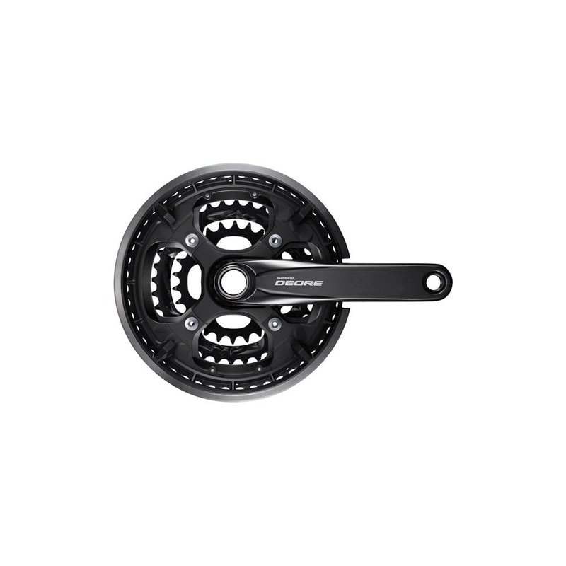 Shimano Deore FC-T6010 10 Speed Triple Chainset inc Chainguard Black 170mm 48/36/26T