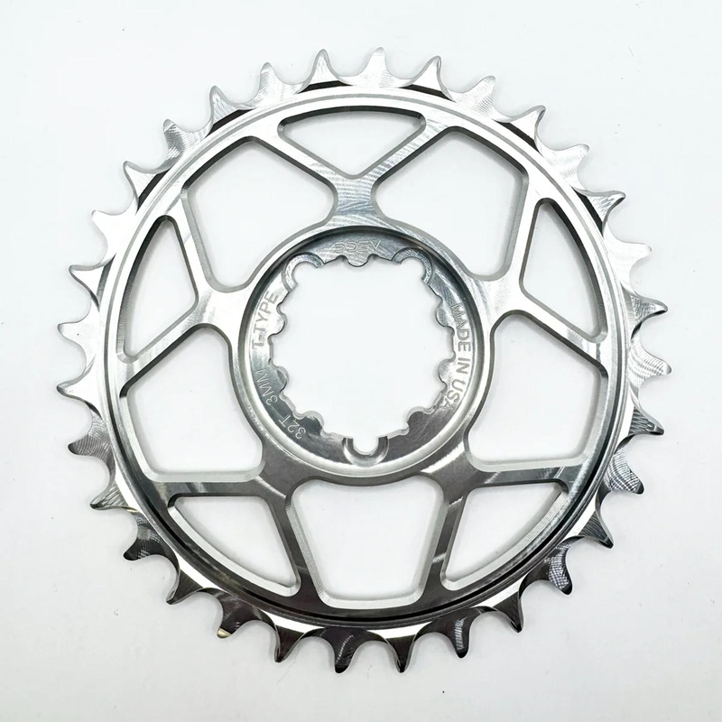 5DEV 3-Bolt Direct Mount T-Type Aluminium Chainring Black 34T 3-Bolt SRAM