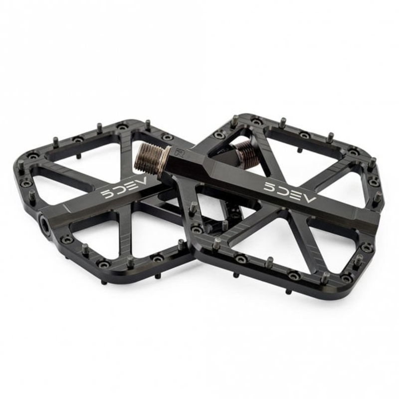 5DEV All Round Pedals Black 106x110mm
