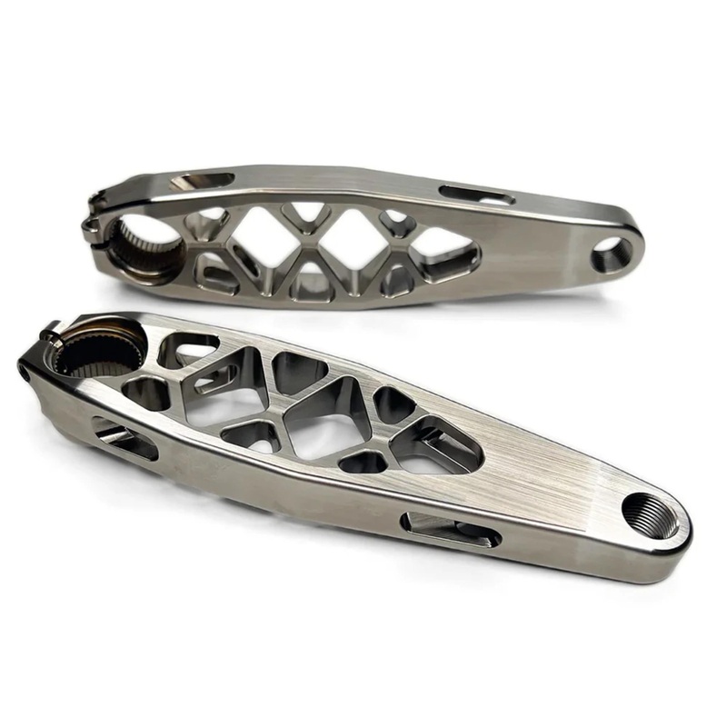 5DEV e-Bike Titanium Shimano EP8 Crankset Natural 157.5mm EP8